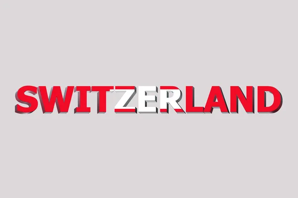 Schweiz Flagga Textbakgrund — Stockfoto