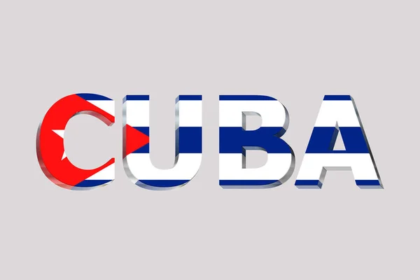 Σημαία Της Κούβας Ένα Φόντο Του Κειμένου — Φωτογραφία Αρχείου