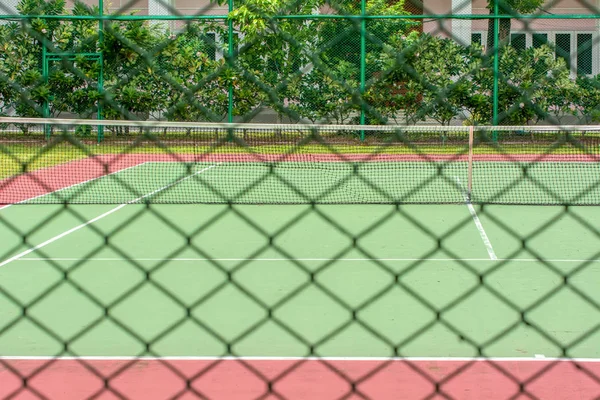 Tennis court in the area of the company. It is a good exercise.