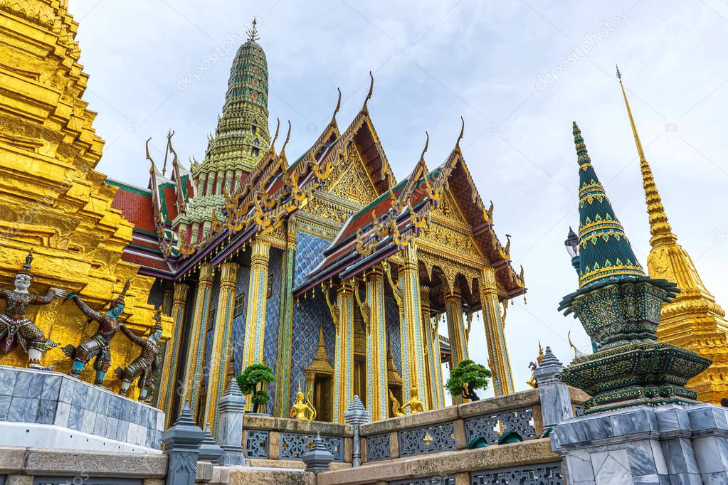Wat Phra Kaew is landmark in Thailand