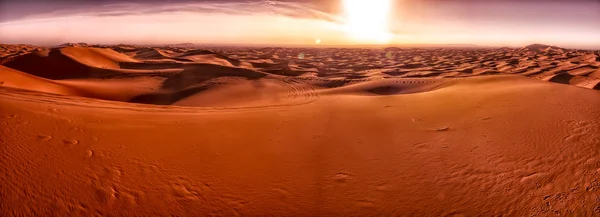 Duinen van Merzouga. Woestijn van de Sahara. Marokko — Stockfoto