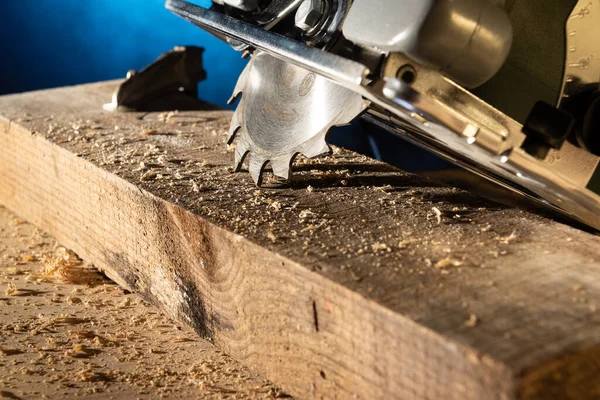 Detalle Una Hoja Sierra Circular Para Madera —  Fotos de Stock