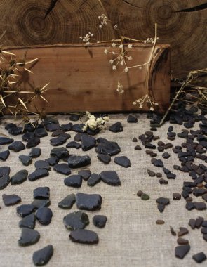 Kahverengi deniz cam dekorasyon için