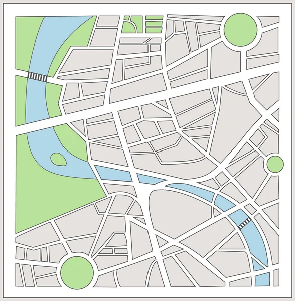 Carte Navigateur Dessin Vectoriel — Image vectorielle