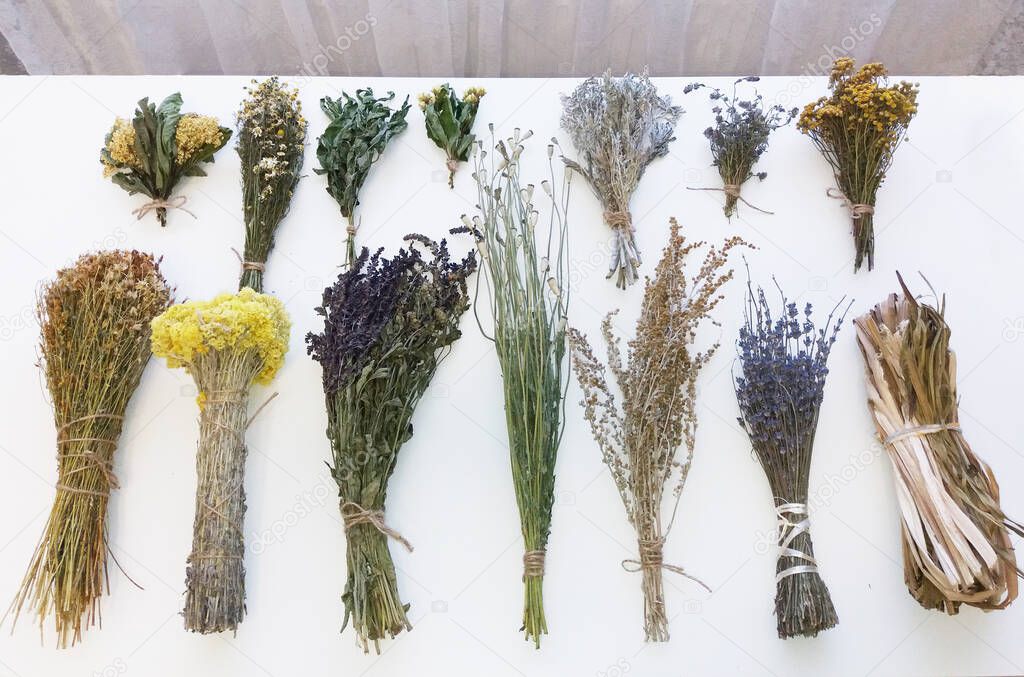 Dried herbs and flowers for aromatic saches, candles, soap making and witchcraft