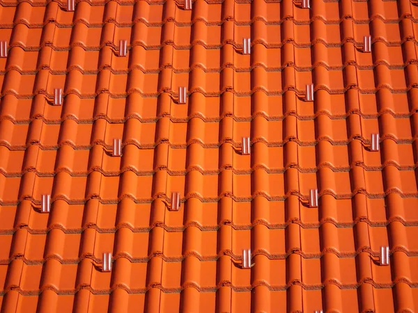 Close Roof Tiles Texture Old House Stock Picture