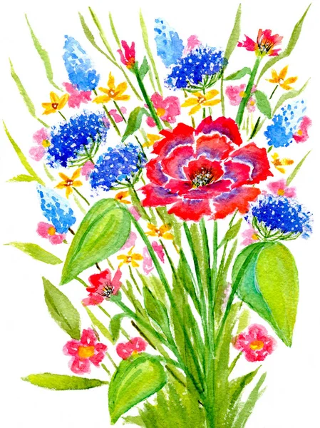 Букет весенних цветов — стоковое фото