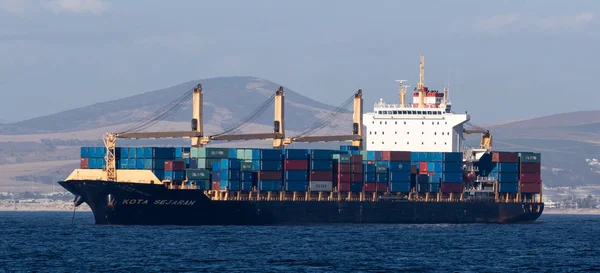 Containerfartyg Kota Serajah Atlanten Utanför Kapstaden Western Cape Sydafrika December — Stockfoto