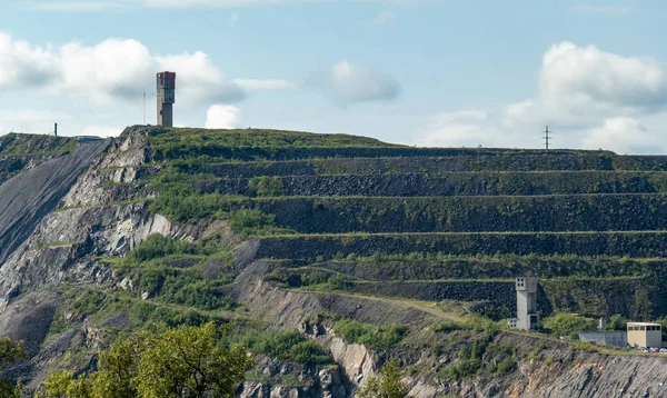 LKAB 'nin Kiruna, Lapland, İsveç' teki demir madenciliği fabrikası..
