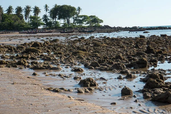 Plage Marée Basse Sur Île Koh Lanta Dans Sud Thaïlande — Photo