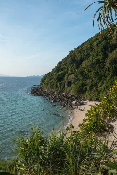 Petite Plage Sur Partie Ouest Petite Île Koh Kradan Dans — Photo