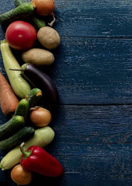 Sonbahar hasadı. Sebze - domates ve salatalık, havuç ve