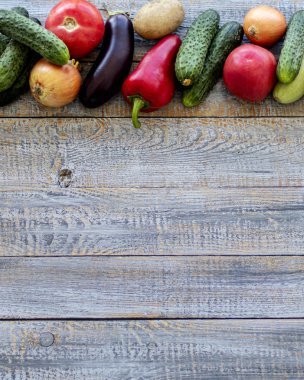 Sonbahar hasadı. Sebze - domates ve salatalık, havuç ve