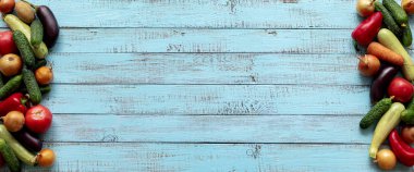 Sonbahar hasadı. Sebze - domates ve salatalık, havuç ve