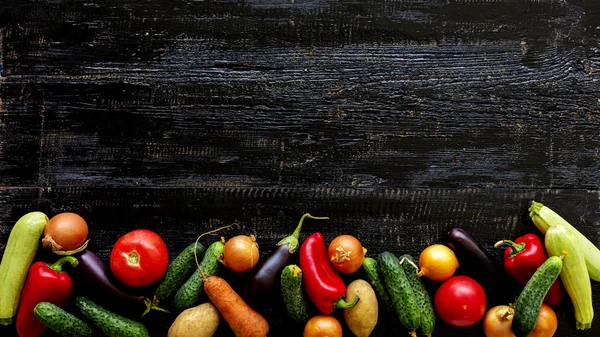 Sonbahar hasadı. Sebze - domates ve salatalık, havuç ve