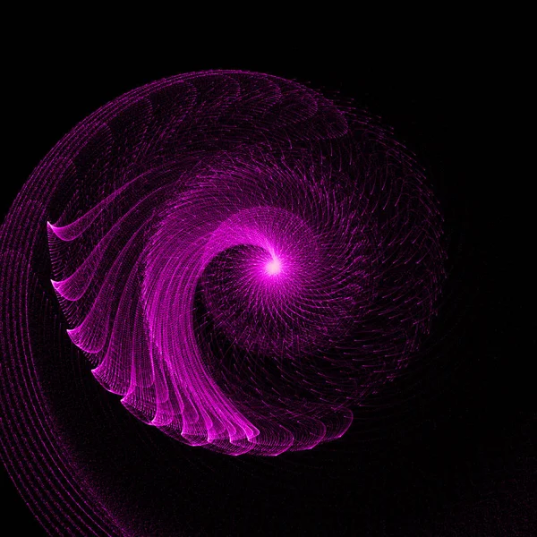 Abstract Purple Glowing Energy Flow Swirl