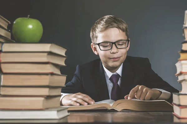 Oude foto van terug naar School, September. Uw jongen van de School — Stockfoto