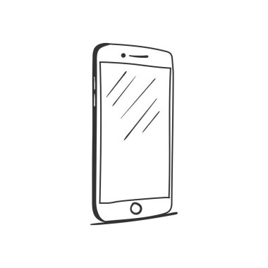 Cep telefonu el çizilmiş kroki