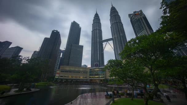 Kuala Lumpur Malásia Julho 2018 Time Lapse Day Night Sunset — Vídeo de Stock