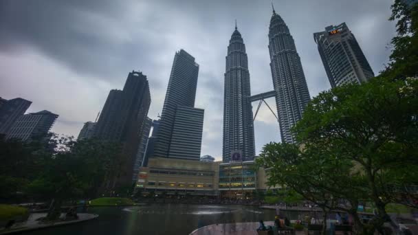 Kuala Lumpur Malásia Julho 2018 Time Lapse Day Night Sunset — Vídeo de Stock