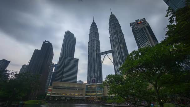 Kuala Lumpur Malajzia Július 2018 Idő Telik Nap Hogy Este — Stock videók