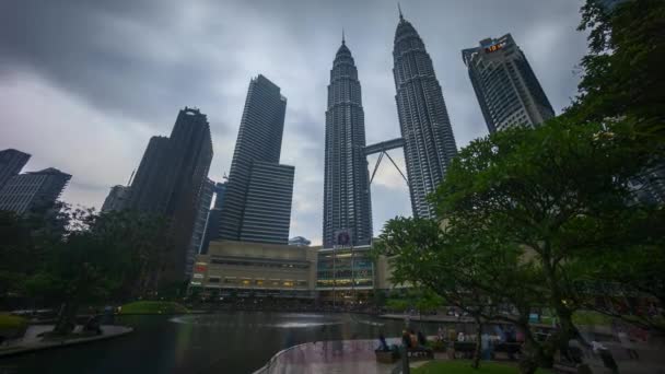 Kuala Lumpur Malesia Luglio 2018 Time Lapse Day Night Sunset — Video Stock