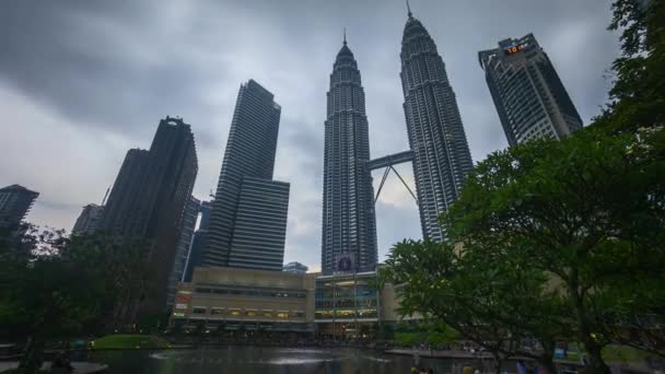 Kuala Lumpur Malásia Julho 2018 Time Lapse Day Night Sunset — Vídeo de Stock