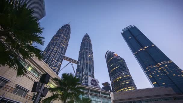 Kuala Lumpur Malasia Julio 2018 Time Lapse Night Day Kuala — Vídeos de Stock