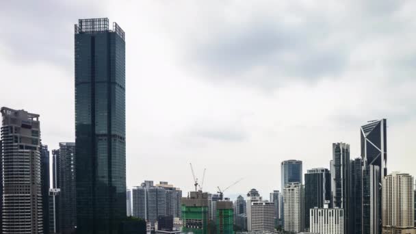 Kuala Lumpur Malasia Junio 2020 Aerial Time Lapse Rolling Clouds — Vídeos de Stock