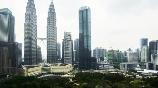 Kuala Lumpur Malasia Junio 2020 Aerial Time Lapse Rolling Clouds — Vídeos de Stock