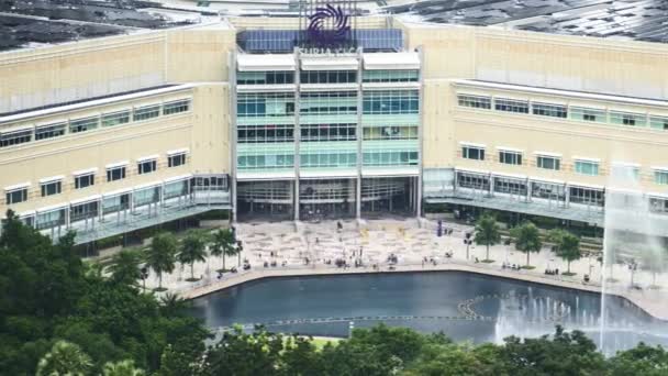 Kuala Lumpur Malezya Haziran 2020 Petronas Kiz Kuleler Göl Senfoni — Stok video