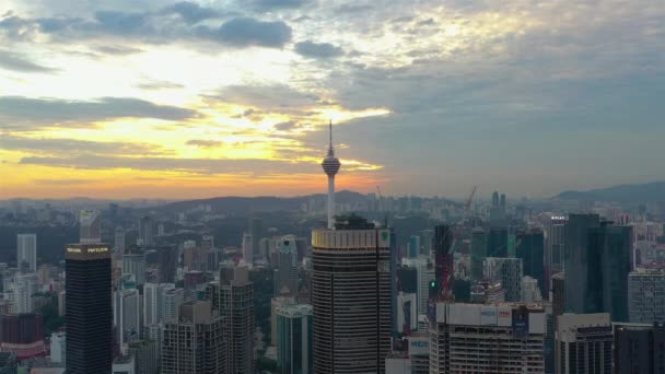 Kuala Lumpur Malesia Agosto 2020 Creazione Drone Cinematografico Aereo Roll — Video Stock