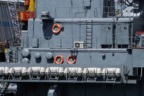 Hátsó Részében Egy Csatahajó Megtekintése — Stock Fotó
