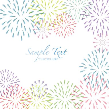 Fireworks vektör arka plan