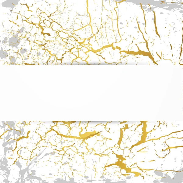 Мраморный Фон Золота — стоковый вектор