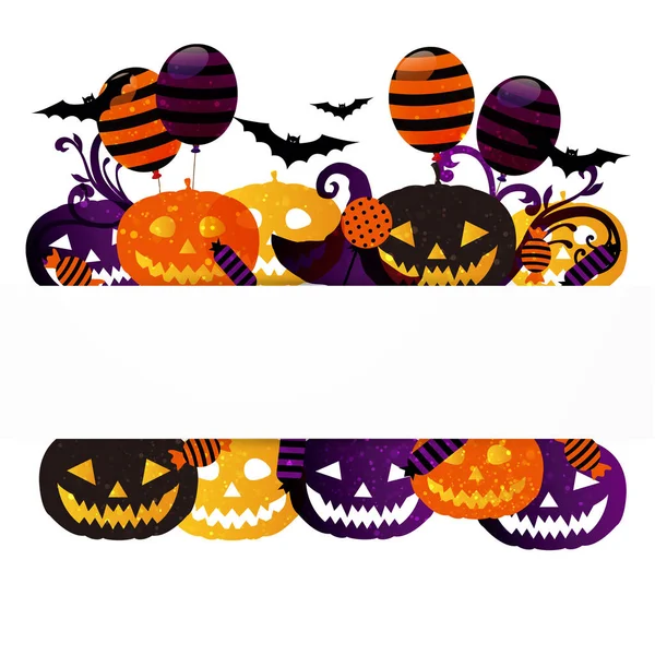 Achtergrond Vector Illustratie Van Halloween — Stockvector