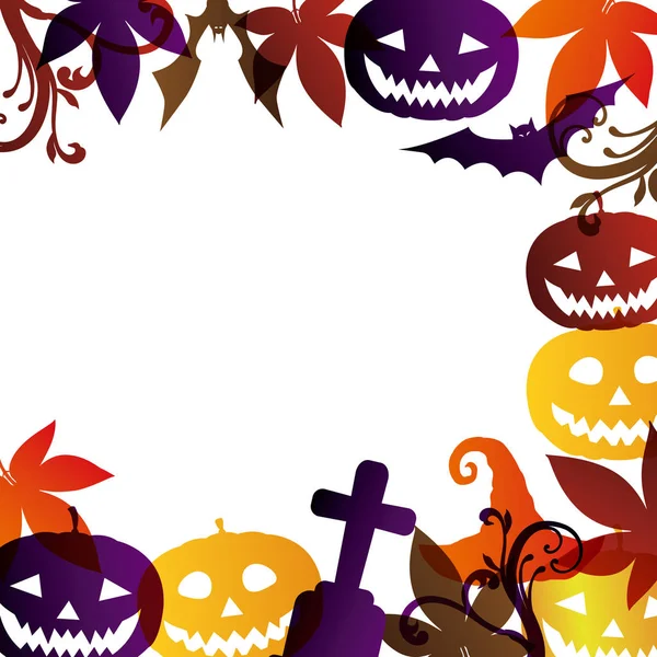 Sfondo Vettoriale Illustrazione Halloween — Vettoriale Stock