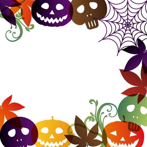 Achtergrond Vector Illustratie Van Halloween — Stockvector