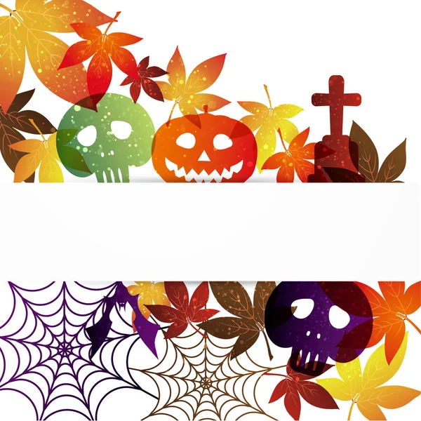 Achtergrond Vector Illustratie Van Halloween — Stockvector