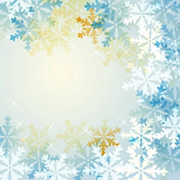 Background Snow Crystal — Stock Vector