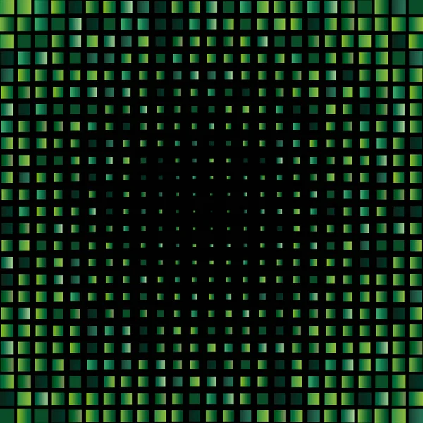 Zöld Csillámpor Mozaik Háttere — Stock Vector