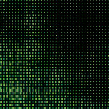 Yeşil parıltının mozaik arkaplanı