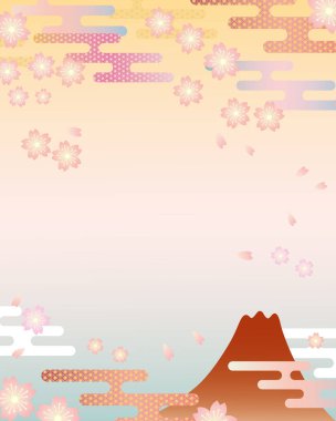 Japon desen arka plan illüstrasyon