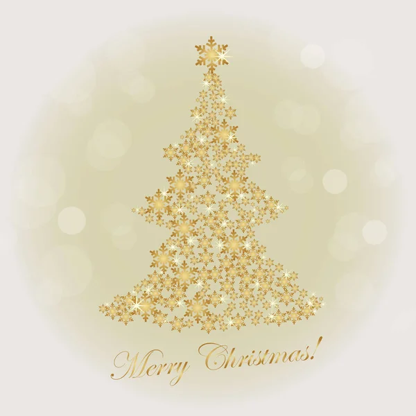 Achtergrond Illustratie Van Kerstboom — Stockvector
