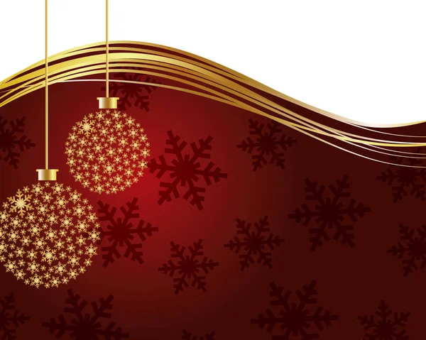 Achtergrond Illustratie Van Kerst Ornamenten — Stockvector