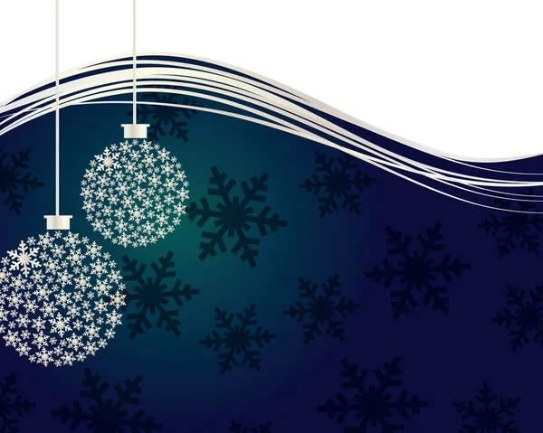 Achtergrond Illustratie Van Kerst Ornamenten — Stockvector