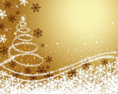 Yılbaşı ağacının arkaplan çizimi