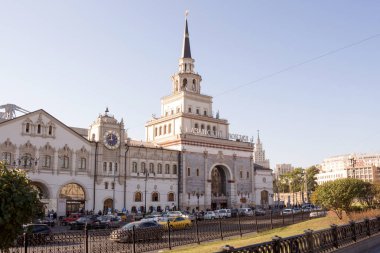Moskova, Rusya, 20 Eylül 2018: Kazanskiy Tren İstasyonu