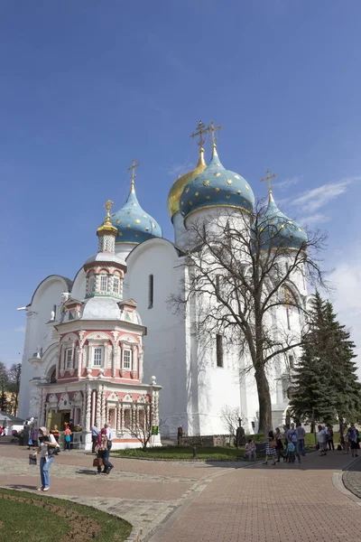 Rusland Sergiev Posad Mei 2018 Heilige Drievuldigheid Sergius Lavra Kathedraal — Stockfoto