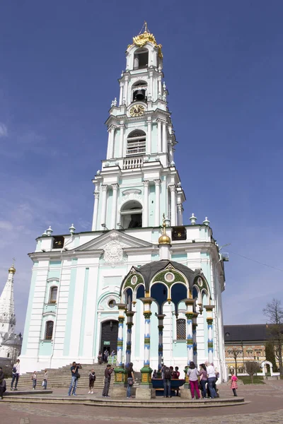 Rusland Sergiev Posad Mei 2018 Toren Van Klok Drievuldigheid Sergius — Stockfoto